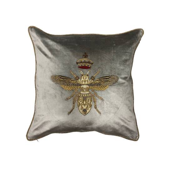 Sanctuary Cushion Cover - Hand Embroidered Queen Bee